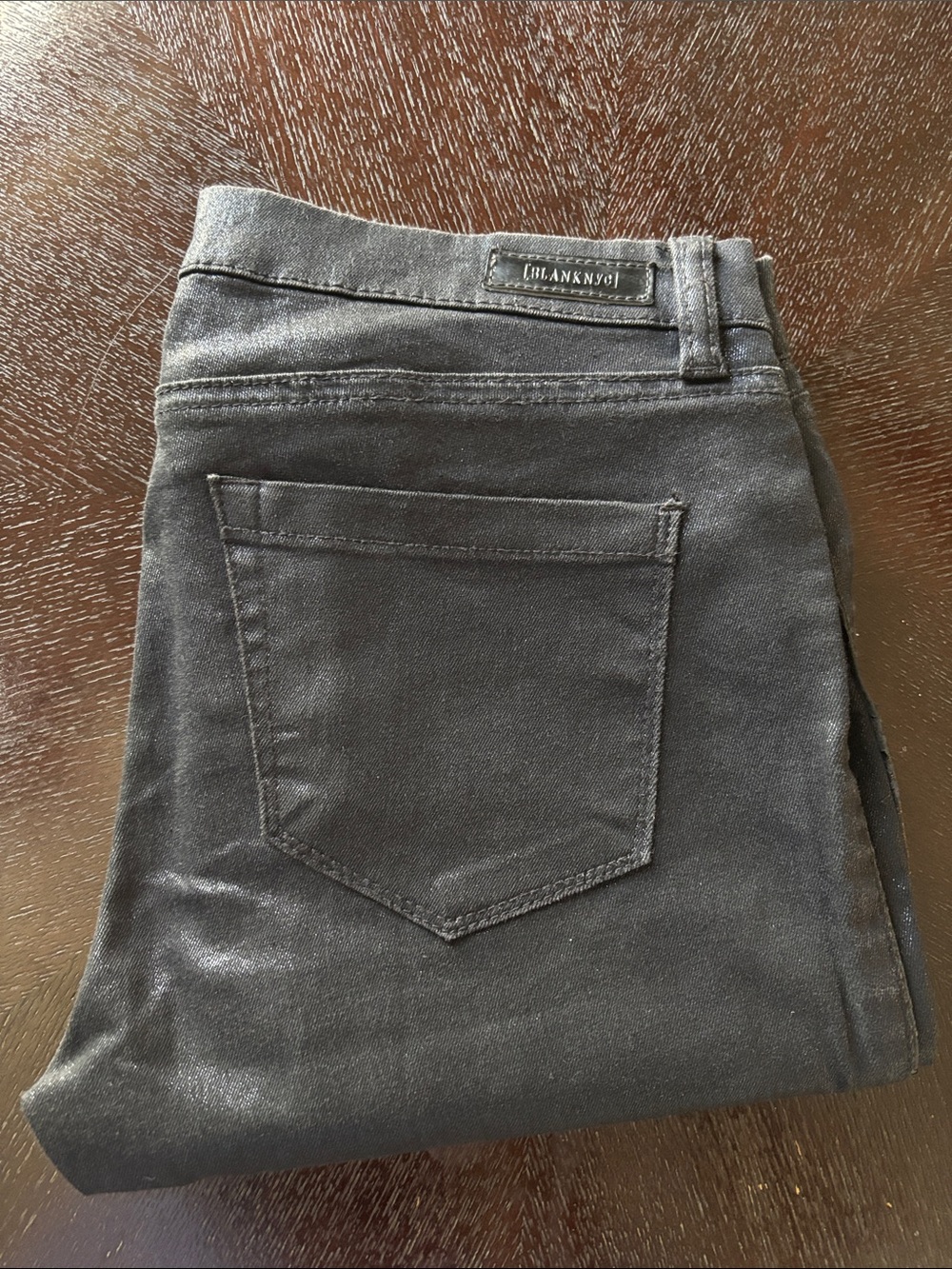 Blank NYC Coated Shimmer Jeans